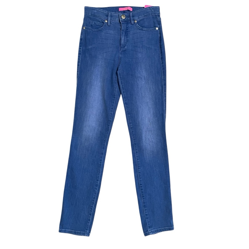 Lilly Pulitzer South Ocean High Rise Skinny Jeans Size 0 - Picture 2 of 14